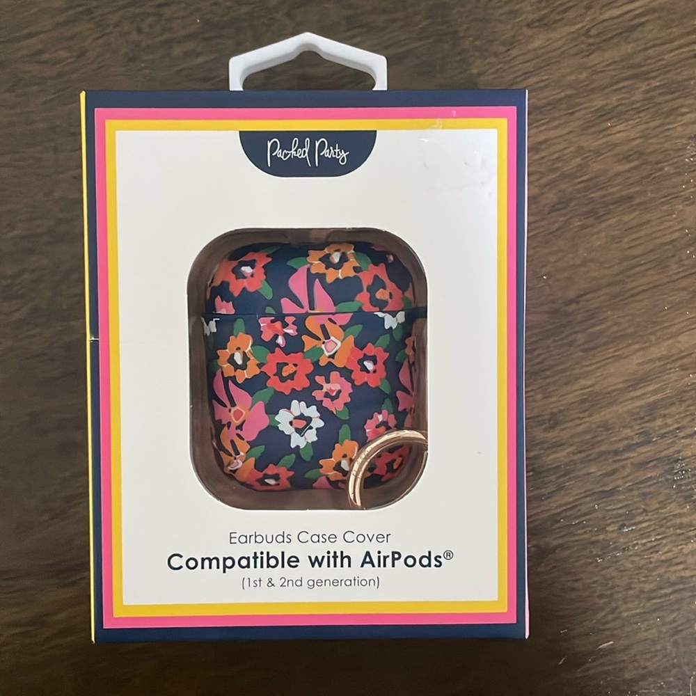 Dark Floral Air Pod Case - NEW